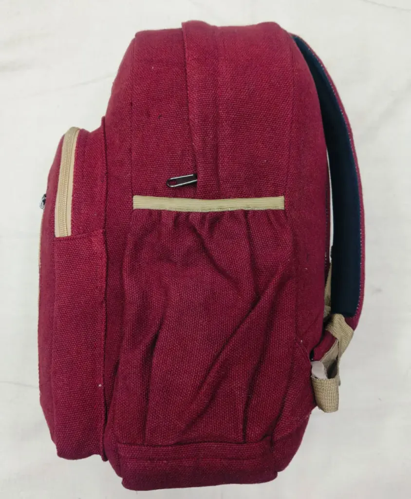 Pure Hemp Backpack – – Side View