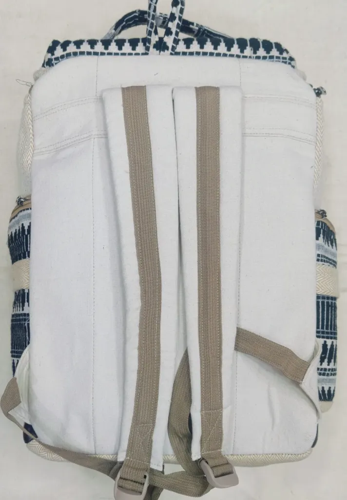 YUBI Hemp Backpack – Handcrafted with Hemp & Silk Thread – Eco-Friendly & Sustainable